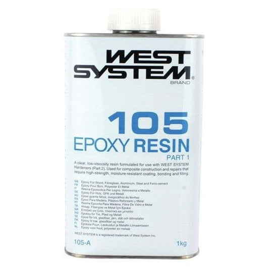 West System Epoxy 105 Resin 1kg and 5kg Resin Only