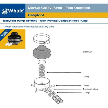 Whale Baby Foot Pump Freshwater GP4618B