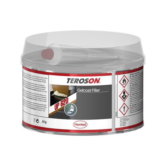 White Gelcoat Filler by Teroson  UP620 241g GRP Surface Repairs Boats Cars Baths