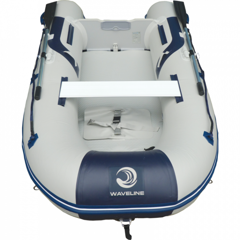 Waveline 2.5m Inflatable Dinghy Solid Transom Airdeck VHull - FREE Electric Pump!