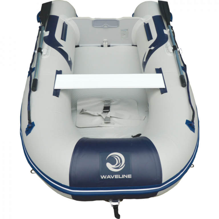 Waveline 2.3m Inflatable Dinghy Solid Transom Airdeck VHulll - FREE Electric Pump!